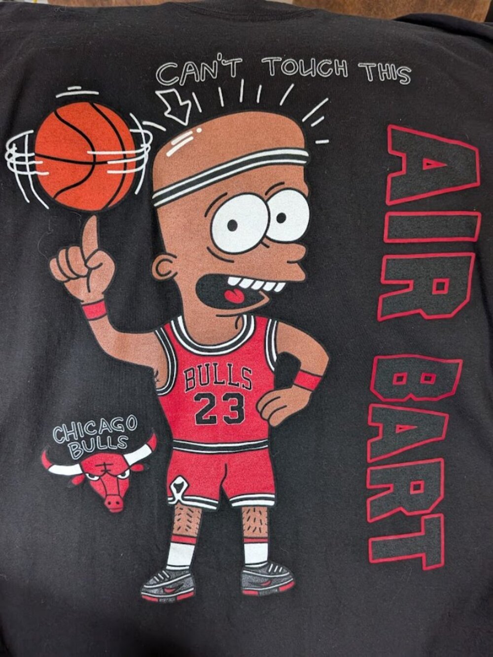 SuperFresh RARE "Air Bart Michael Jordan" Limited Edition 3XL Body Building Tee